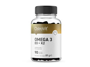 OstroVit Omega 3 D3 + K2 (90 caps)