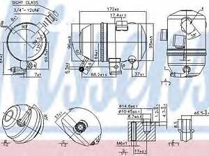 Осушитель, кондиционер NISSENS 95520 на SCANIA P,G,R,T - series