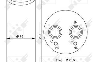 Осушитель, система кондиционирования воздуха NRF 33205