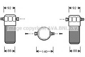 Осушувач кондиціонера для моделей: AUDI (80,80, COUPE, A4, CABRIOLET, A6, A6, A4), VOLKSWAGEN (PASSAT, PASSAT)