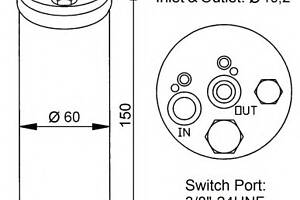 Осушитель кондиционера для моделей: NISSAN (MICRA, ALMERA,ALMERA,PRIMERA,PRIMERA,PRIMERA,PICK)
