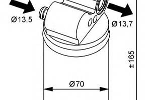 Осушувач кондиціонера для моделей: VOLVO (V70, XC70, XC60, S60, V60)