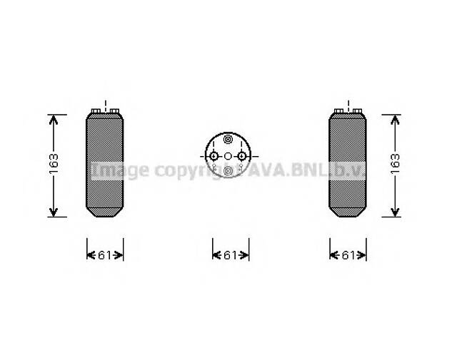 Осушувач кондиціонера для моделей: MAZDA (626,626,626, FAMILIA, 323, PREMACY)