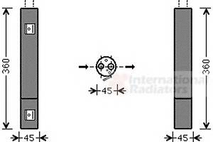 Осушувач кондиціонера для моделей: MERCEDES-BENZ (A-CLASS, B-CLASS)