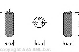 Осушувач кондиціонера для моделей: VOLVO (S80, V70, S60, XC70, XC90, S80)