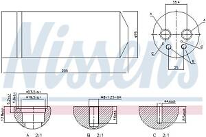 Осушитель кондиционера AUDI A4 B6 (8E5) / VW PASSAT B5 (3B2) 1996-2009 г.