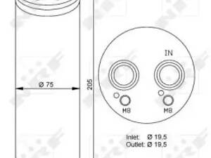 Осушувач кондиціонера EASY FIT, AUDI A4 00-