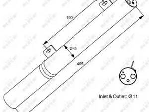 Осушитель кондиционера EASY FIT, MERCEDES C160 (W203) 04-