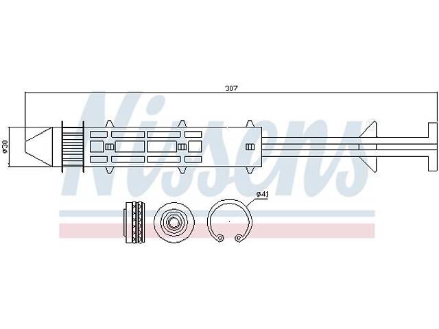 Осушитель кондиционера FORD GALAXY (WGR) / FORD GALAXY MK (WGR) 1995-2010 г.