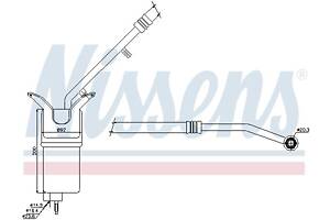 Осушитель кондиционера FORD MONDEO (B5Y) / JAGUAR X-TYPE (X400) 2000-2009 г.