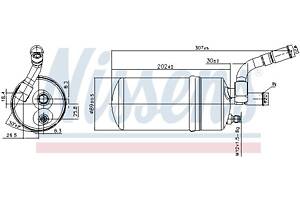 Осушитель кондиционера FORD MONDEO (GBP) / FORD COUGAR (EC_) 1993-2001 г.