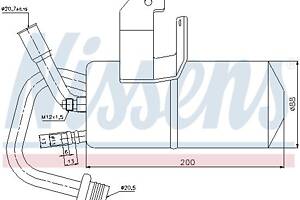 Осушитель кондиционера MAZDA 2 (DY) / FORD FUSION (JU_) 2001-2014 г.