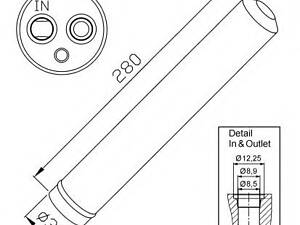 Осушитель кондиционера Mazda 3 08-14/6 02-13/CX-7 07-13