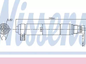 Осушитель кондиционера на 307, 308, 406, 407, Berlingo, C4, C4 Picasso / Grand Picasso, C5, DS4, Expert, Partner, Xsara