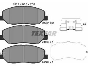 Гальмівні колодки дискові на Genesis, Korando, Mohave, Rexton, Santa Fe, Sorento