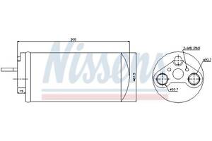 Осушитель кондиционера OPEL VIVARO A (X83) / RENAULT TRAFIC (EL) 2001-2014 г.