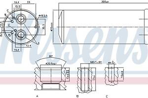 Осушитель кондиционера SEAT EXEO (3R2) / AUDI A4 B7 (8EC) 1991-2015 г.