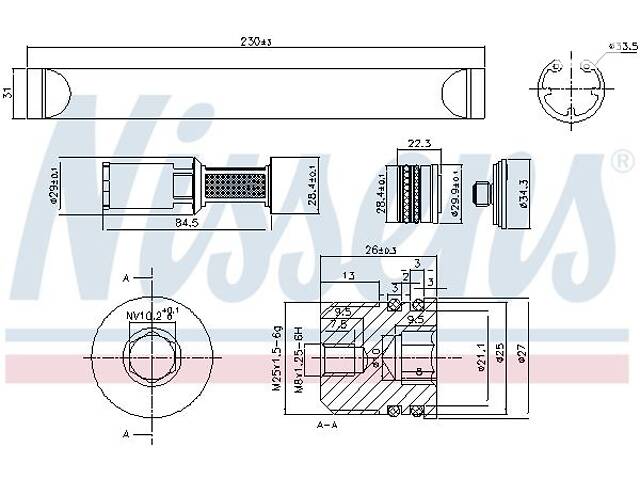 Осушитель кондиционера VW GOLF (1K1) / AUDI A3 (8P7) 2003-2022 г.