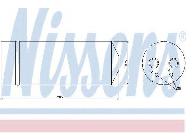 Осушувач кондицiонера NISSENS 95352 на AUDI A6 седан (4F2, C6)