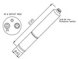 Осушувач радіатора кондиціонера NRF 33224 на NISSAN X-TRAIL (T31)
