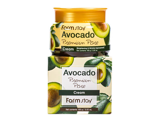 Осветляющий крем для лица от морщин FarmStay Avocado Premium Pore Cream 100 мл
