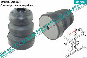 Відбійник ресори задньої підвіски/буфер 106 mm (усил.підвіска) BC0259 VW/ВОЛЬКС ВАГЕН CADDY III 2004-/КАДДІ 3 04-