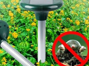 Відлякувач кротів на сонячній батареї набір 2 шт