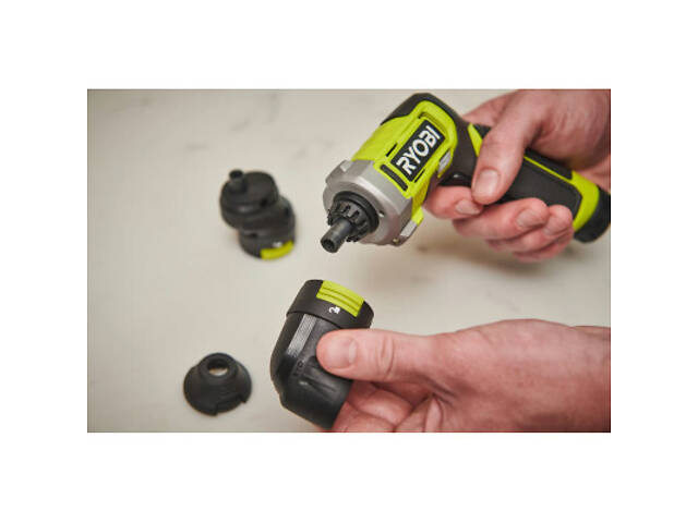 Акумуляторна викрутка Ryobi RSD4-120T 4В, USB, Lithium, 1х2Ah, 5Нм, 200об/хв, кейс, 10 насадок (5133006210) - Фото 6