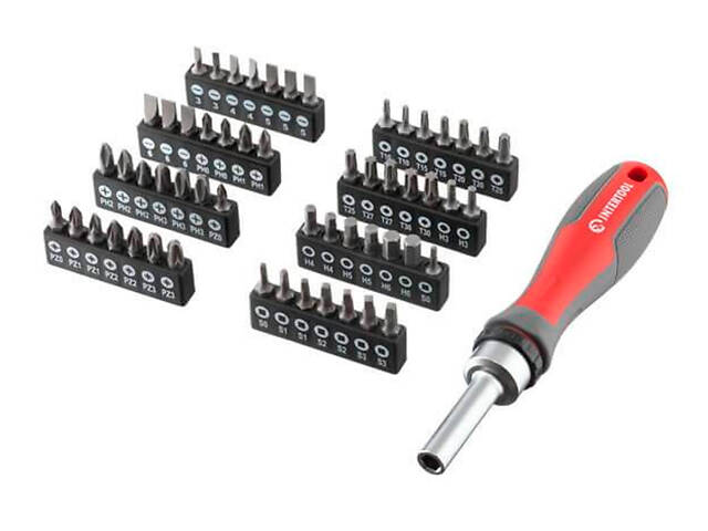 Отвертка Intertool реверсионная Pro 57 ед. (VT-3361) - Фото 1