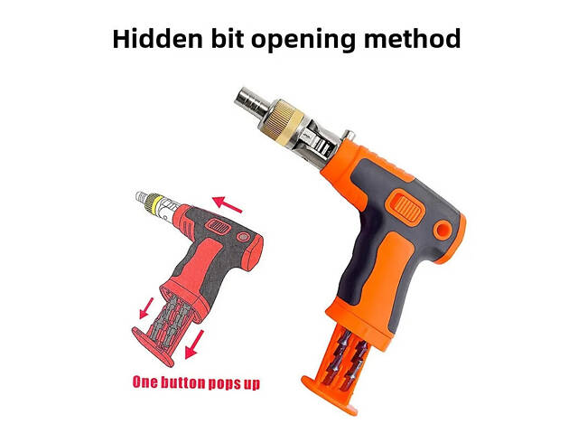 Викрутка-пістолет із бітами 16 в 1 2882A - Фото 5