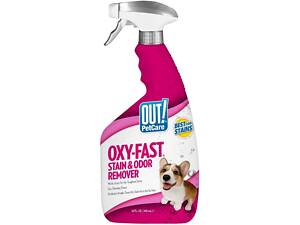 OUT! Средство OUT! PetCare Oxy-Fast Stain & Odor Remover 945 мл, для удаления пятен и запаха от жизнедеятельности собак