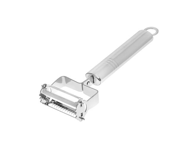 Овощечистка экономка рыбочистка шинковка для нарезки соломкой овощей фруктов корейской морковки 17 см - Фото 1