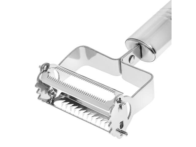 Овощечистка экономка рыбочистка шинковка для нарезки соломкой овощей фруктов корейской морковки 17 см - Фото 2