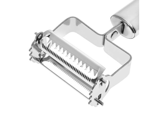 Овощечистка экономка рыбочистка шинковка для нарезки соломкой овощей фруктов корейской морковки 17 см - Фото 4