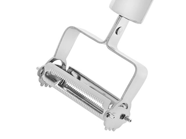 Овощечистка экономка рыбочистка шинковка для нарезки соломкой овощей фруктов корейской морковки 17 см - Фото 6