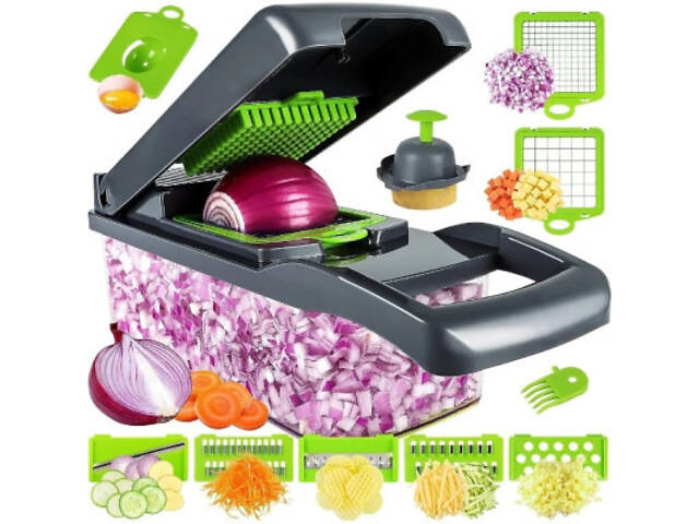Овощерезка XPRO Nicer Dicer 22 предмета чорний (43830-_360) - Фото 3