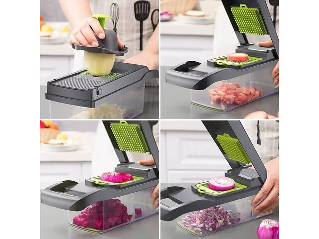 Овощерезка XPRO Nicer Dicer 22 предмета чорний (43830-_360) - Фото 5