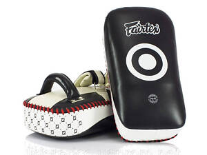 Пади для тайського боксу Fairtex KPLC2 Black/White, Оригінал!