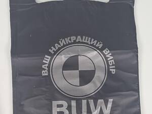 Пакет 38х58 'БМВ' Феникс черный 50 мкр СЕРЕБРО (100 шт)