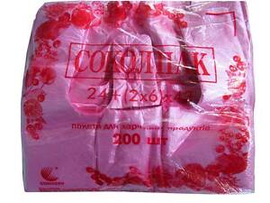 Пакети майка без малюнка №24*43 'Сокіл Пак'(200шт) (1 пач.)