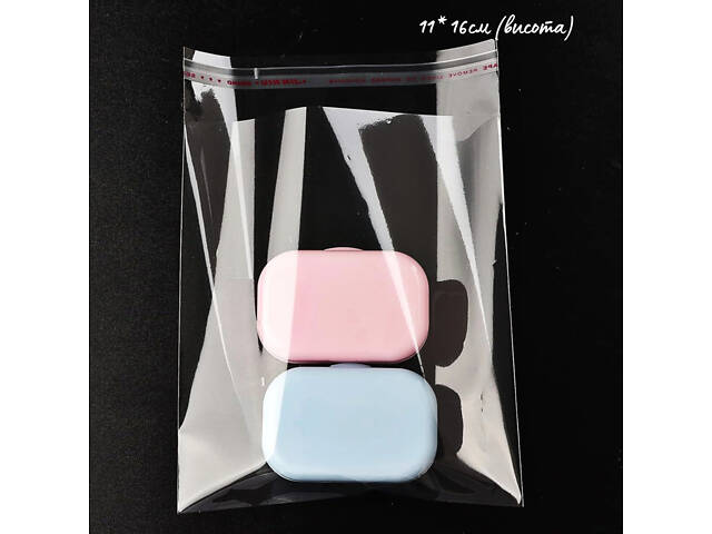 Пакет поліпропіленовий з клапаном і скотчем 11*16см, 20 мкм, для фасування товарів (упаковка 1000 шт) - Фото 1