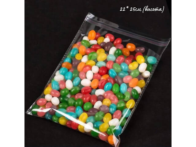 Пакет поліпропіленовий з клапаном і скотчем 22*25см, 20 мкм, для фасування товарів (упаковка 1000 шт) - Фото 1