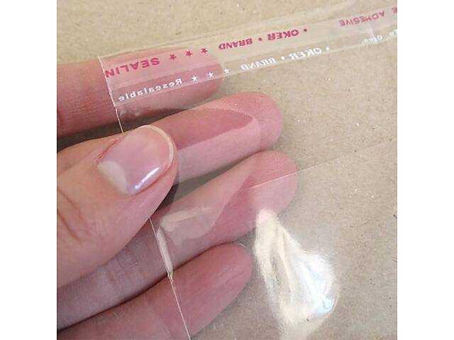 Пакет поліпропіленовий з клапаном і скотчем 25*35см, 20 мкм, для фасування товарів (упаковка 1000 шт) - Фото 3