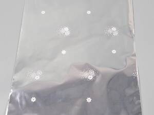 Пакет із малюнком для пакування подарунків (25*40) No427 (7) фольгований (ажурний) 'Ромашка в росі' (100 шт.)