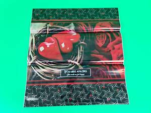 Пакет-сумка 40х45 з пластиковою ручкою 'Сердечки и розы' без ручки (10 шт)