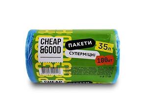 Пакеты для мусора Cheap&Good 35 л 100 шт (9312)