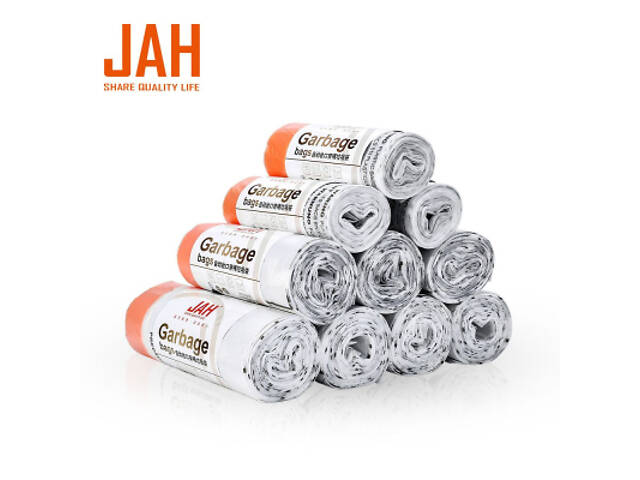 Пакети для сміття JAH Із затяжками Для відер об'ємом до 6-15 л 20 шт. (20268) - Фото 4