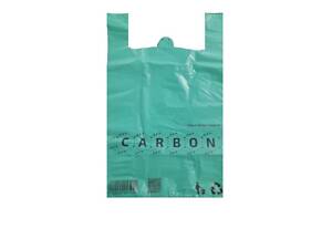 Пакеты майка Carbon 47х75 см 100 шт Зеленый (4596)