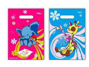 Пакеты с вырубной ручкой (25*35+3)'Слоник Жираф ' ХВГ (25 шт)