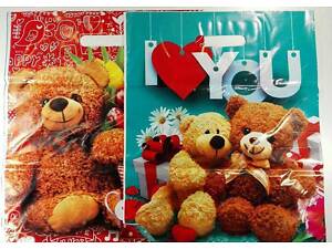 Пакеты с вырубной ручкой (34*47+3)'Мишка Тед ' ХВГ (25 шт)